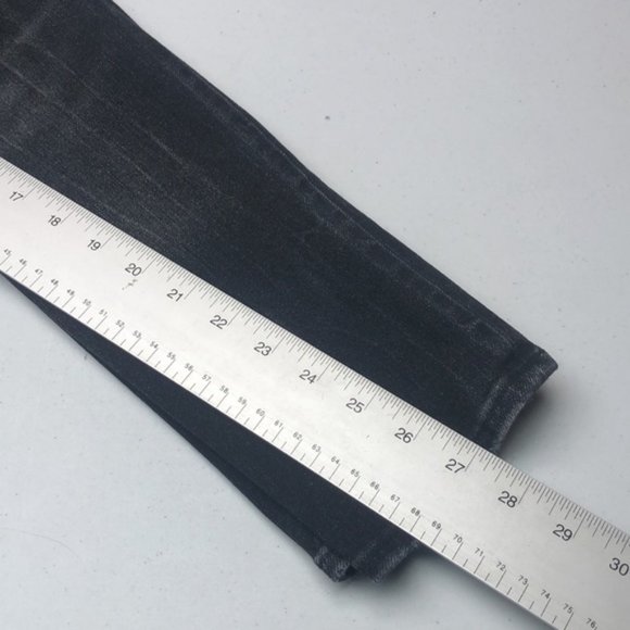 LIKE NEW MENS DISTRESS BLACKWASH SKINNY JEANS 26x28 ⭐️ - Picture 12 of 15